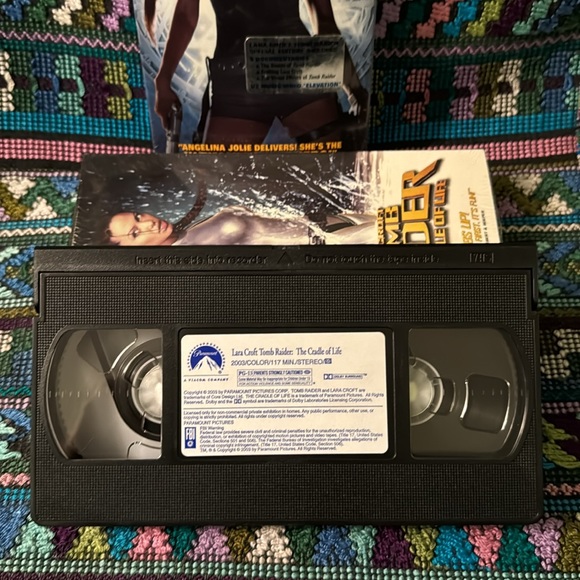 📼 TOMB RAIDER on VHS two video tapes one of them unopened the other used/newish - Picture 6 of 9